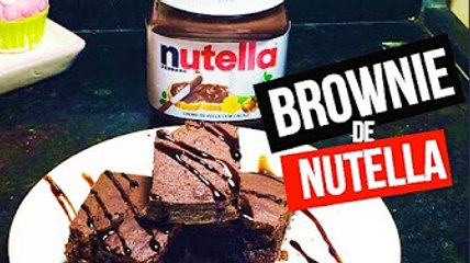 Brownie de Nutella - Só 3 Ingredientes ♥