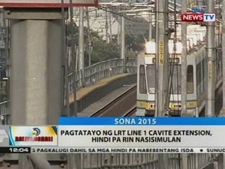 BT: Pagtatayo ng LRT Line 1 Cavite Extension, hindi pa rin nasisimulan