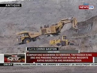 Kumpanyang nagmimina sa Semirara, tinitingnan kung ano ang pwedeng pagkakitaan ng mga residente