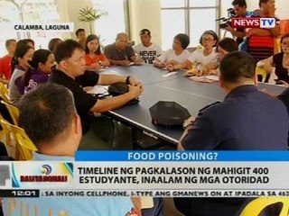 Timeline ng pagkalason ng mahigit 400 estudyante, inaalam ng mga otoridad