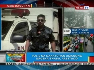 Pulis na naaktuhan umanong nagsha-shabu, arestado sa Dagupan City