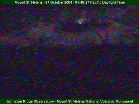 Mount Saint Helens Mt St eruption 2004-10-27 time lapse