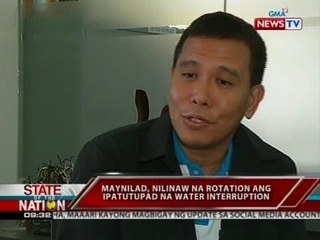 SONA: Maynilad, nilinaw na rotation ang ipatutupad na water interruption