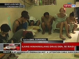 QRT: Ilang hinihinalang drug den, ni-raid
