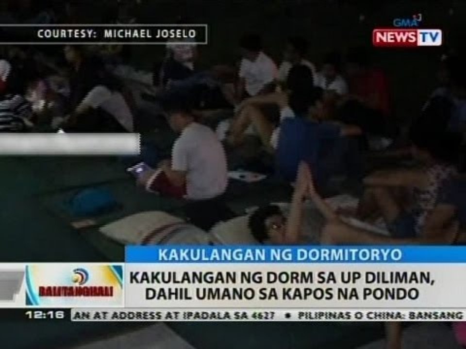 BT: Kakulangan ng dorm sa UP Diliman, dahil umano sa kapos na pondo