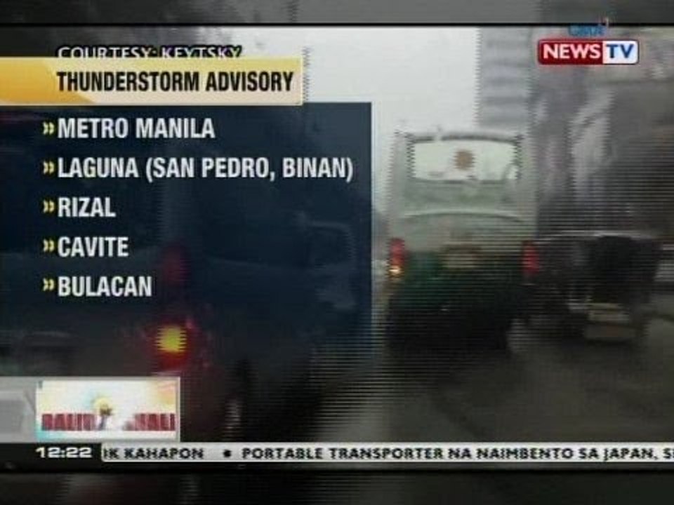 BT: Thunderstorm advisory as of 12:22 p.m. (August 09, 2015)