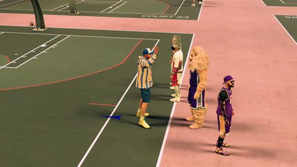 NBA 2K17 saying hi to lion
