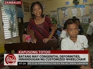 24Oras: Batang may congenital deformities, hinandugan ng customized wheelchair