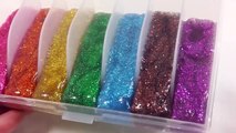 Learn Colors DIY How To Make Foam Clay Glitter Rainbow Slime Toys YouTube