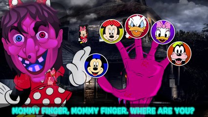 Zombie Mickey Mouse Spooky Halloween Masks Finger Family Song!