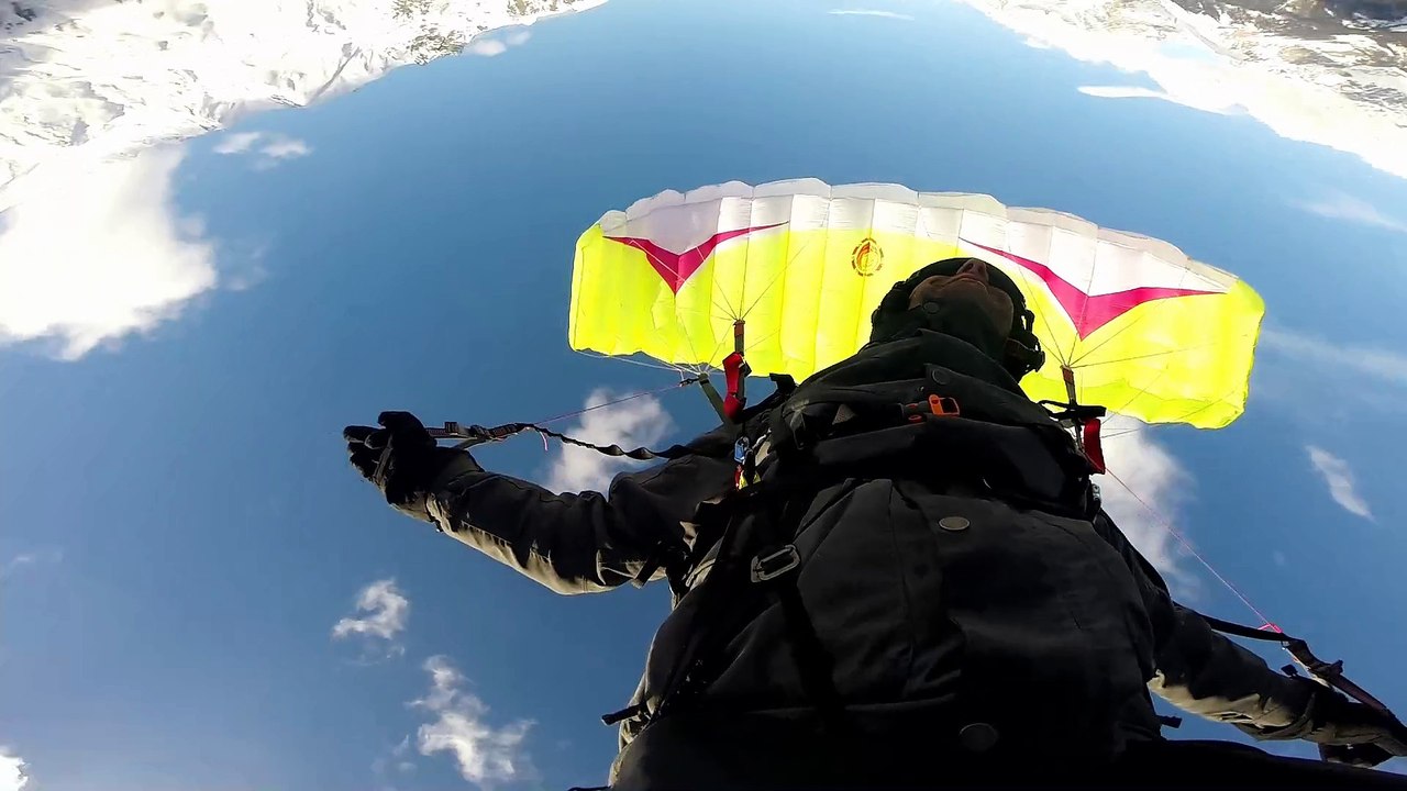 Speedriding Valfrejus 01/2017 - run du Seuil