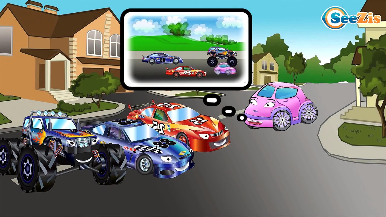 Spanish Cartoons - Coche de carreras, Coche de Policía - Caricaturas de carros. Capitulos Completos