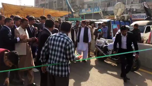 #Sindh Chief Minister Syed Murad Ali Shah opening ceremony of Golimar Under Bypaas... (31 Jan 2017)