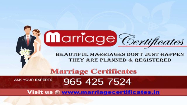Call 965 425 7524 for Marriage Certificates in delhi