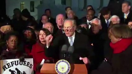 Senate Democrats speak against President Trump’s travel ban