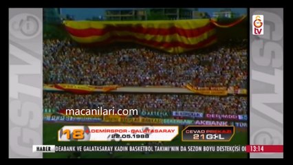 [HD] 22.05.1988 - 1987-1988 Turkish 1st League Matchday 37 Adana Demirspor 0-5 Galatasaray [Only Cevad Prekazi's Goal]