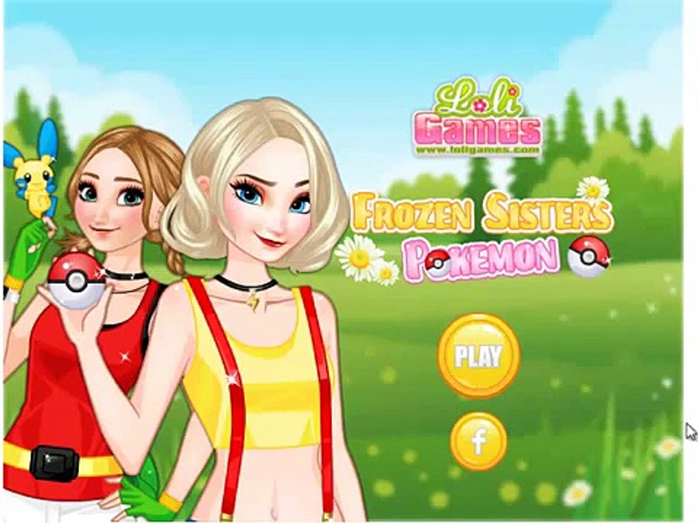 Frozen sisters pokimon game , best game play for kids , super game for kids , fun game for kids , ni