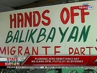 SONA: Planong zero remittance day ng ilang ofw, itutuloy sa biyernes