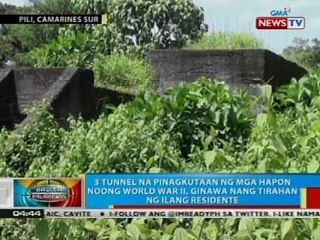 3 tunnel sa Pili na pinagkutaan ng mga Hapon noong WW II, ginawa nang tirahan ng ilang residente