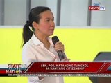 SONA: Sen. Grace Poe, nag-ikot sa ilang unibersidad sa Pangasinan