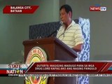 SONA: Duterte: Magiging madugo para sa mga drug lord kapag ako ang naging pangulo