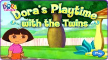 Dora The Explorer Doras Playtime with the Twins Games for Girls HD Kids Video