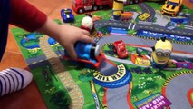 Cars Story Video Race Thomas and Friends Minions | Toys McQueen Superheroes