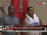 NBA player Jordan Clarkson, sumama sa light drills ng Gilas Pilipin
