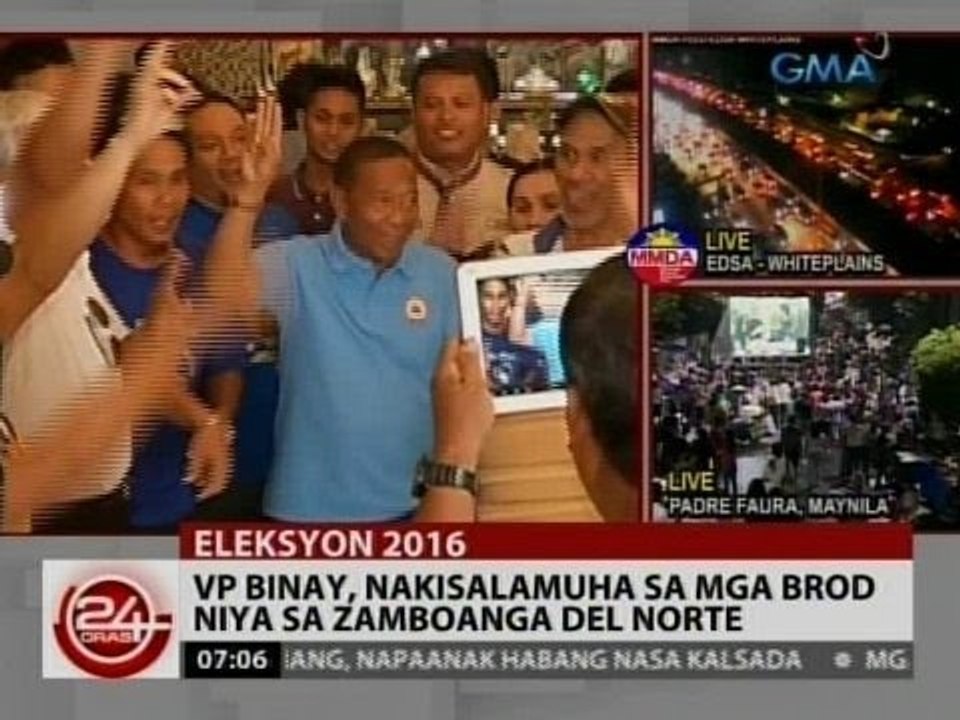24Oras: VP Binay, sinulatan daw si De Lima para tigilan ang umano'y pakikialam sa INC