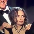 Winona Ryders face expressions at SAG AWARDS 2017