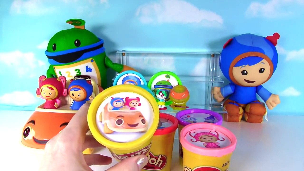 TEAM UMIZOOMI Nick Jr - Learn Colors with Play Doh Surprise Toys - Milli, Geo, Bot, UmiCar