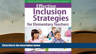 PDF  Effective Inclusion Strategies for Elementary Teachers: Reach and Teach Every Child in Your