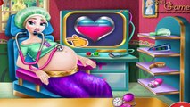 Disney Princesses - Elsa Anna Rapunzel and Barbie Pregnant Newborn Baby Compilation Games For Girls