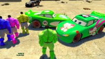 HULK COLORS FUN!! Custom MY LITTLE PONY Lightning McQueen CARS Colors! + Children Songs & Rhymes