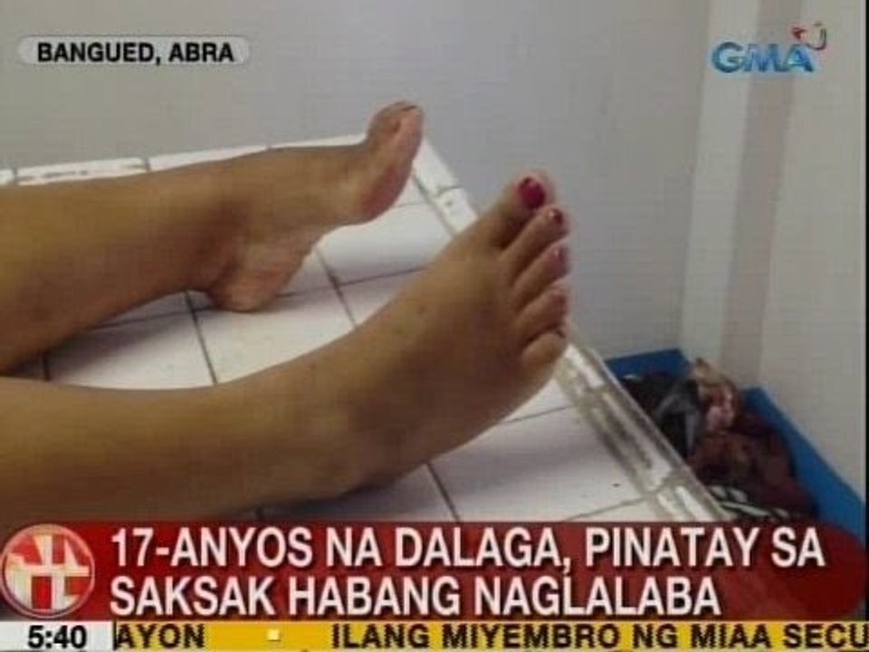UB: 17-anyos na dalaga sa Bangued, Abra, pinatay sa saksak habang naglalaba