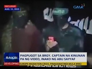 Saksi: Pagpugot sa brgy. captain na kinunan pa ng video, inako ng Abu Sayyaf