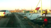 Приколы на дороге  Смешные разборки