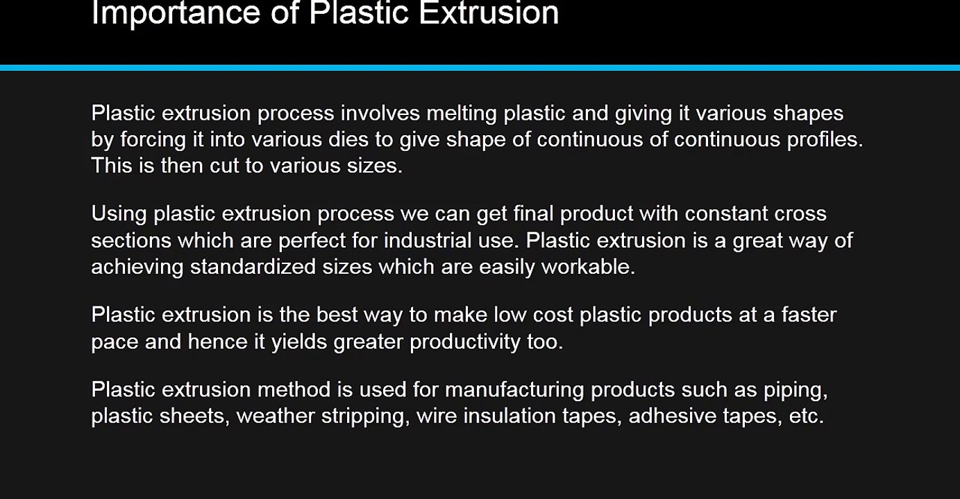 Understanding Plastic Extrusion