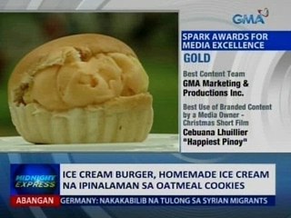 Download Video: Saksi: Ice cream burger, homemade ice cream na ipinalaman sa oatmeal cookies