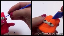 Play Doh Garfield vs Patrick Stars 3D Modeling Cartoon Character