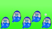 Surprise Egg Kinder Joy Blue Edition Finger Family | Kinder Joy Daddy Finger Songs