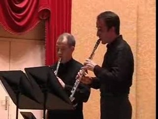 duo clarinette métal: RV Spaendonck, JM Fessard.