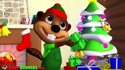 Santa Claus is Visiting | Learn & Sing Christmas Carols with Baby Beavers, Kids Preschool
