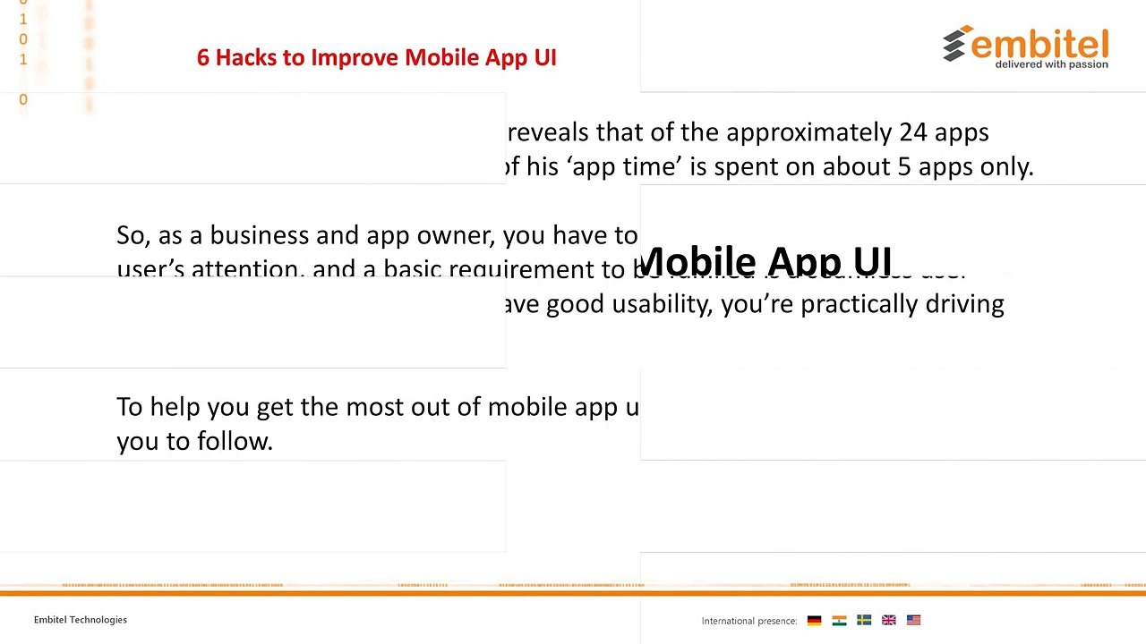 Improve Your Mobile App UI with these 6 Tricks