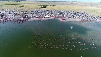 Argentine: 1941 personnes flottent ensemble pour un record