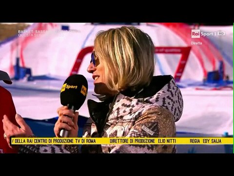 Alpine Skiing World Cup 2016-17 Women's SuperG Cortina d'Ampezzo 29.01.2017 Interviews Goggia Vonn