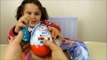 Замороженные Disney elsa и Анна чулок сюрприз Макси и Киндер сюрприз, яйца с сюрпризом распаковка для детей