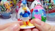 3 Oeufs Surprises Kinder Surprise Peppa Pig Mickey Mouse clubhouse Disney Pixar киндер сюрприз яйца