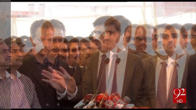 Sindh CM addresses Golimar Underpass inauguration ceremony 31-01-2017 - 92NewsHD