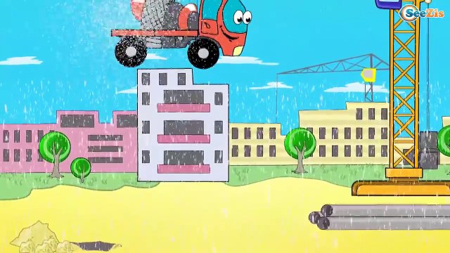 Spanish Cartoons - Excavadora, Coche de carreras, Tractor - Capitulos Completos. Carros Para Niños